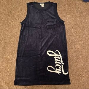 Juicy velvet logo sleeveless dress size L